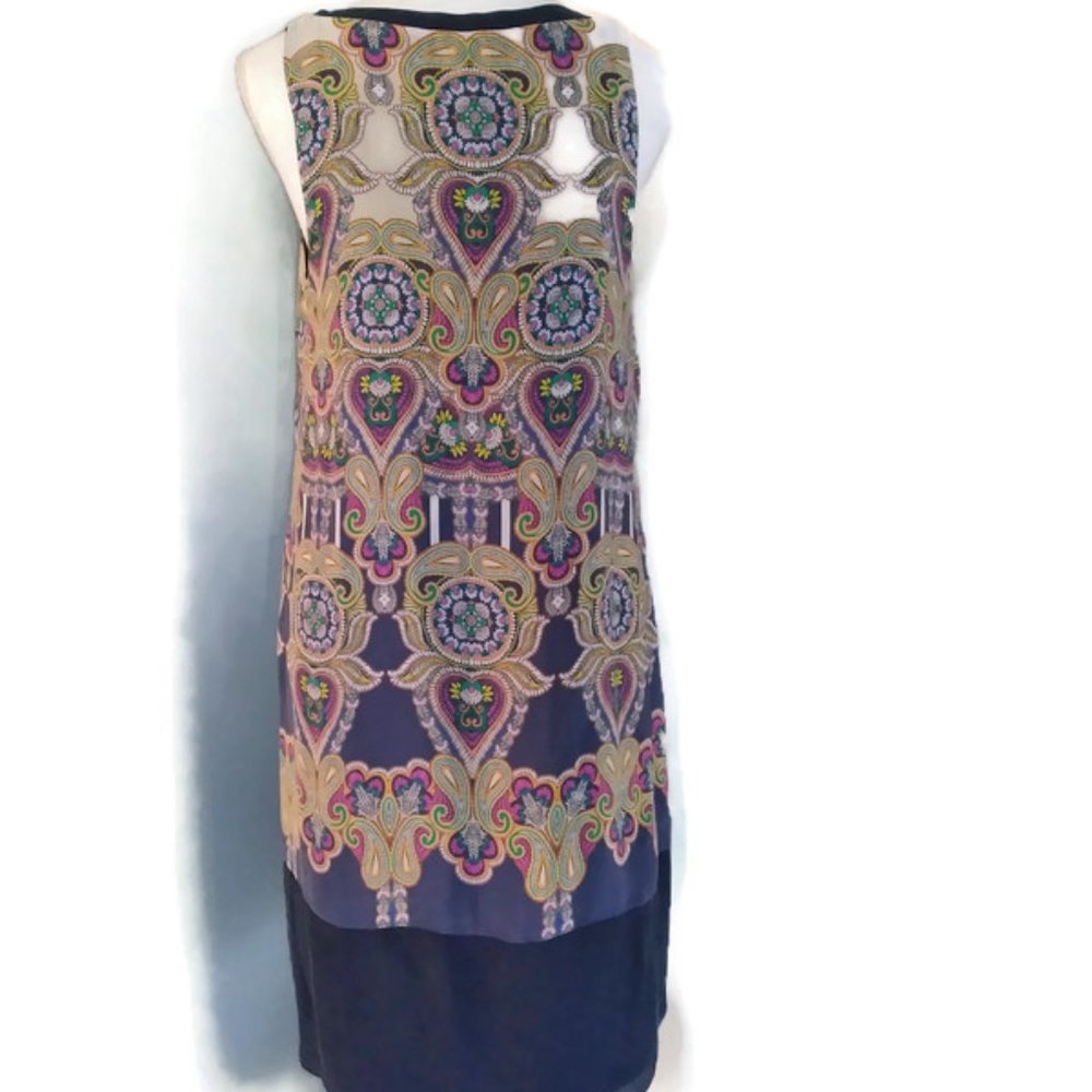 Anthropologie Silk Paisley Dress - Picture 5 of 9